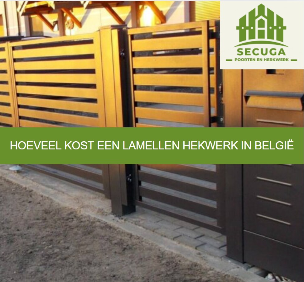 Hoeveel kost een lamellen hekwerk in België