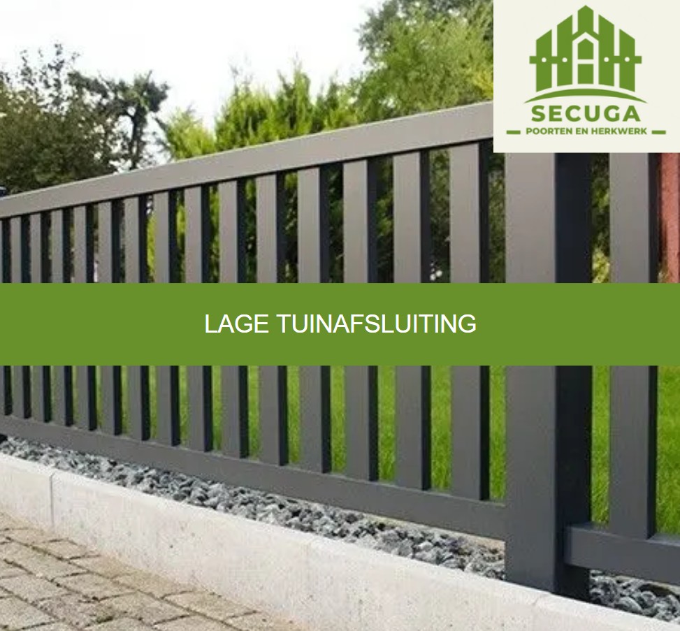Lage tuinafsluiting