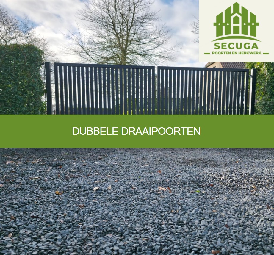 Dubbele draaipoorten
