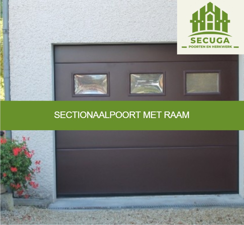 Sectionaalpoort met raam